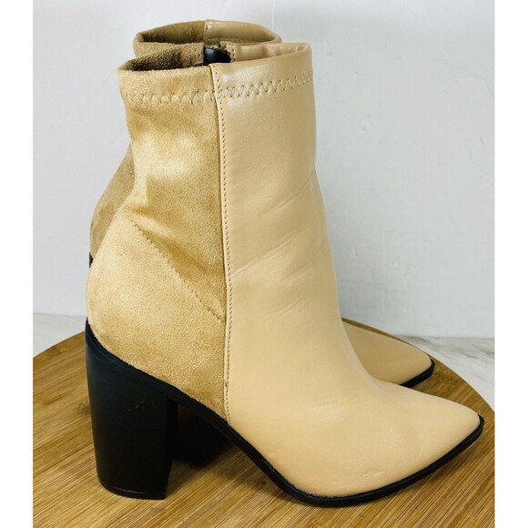 SO ME Nude Bootie Size 7.5 Heel 4” - Picture 2 of 7